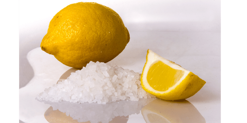 Lemon Juice and Salt Mixture